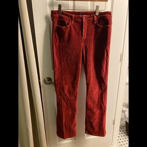 Red Velveteen NYDJ Jeans